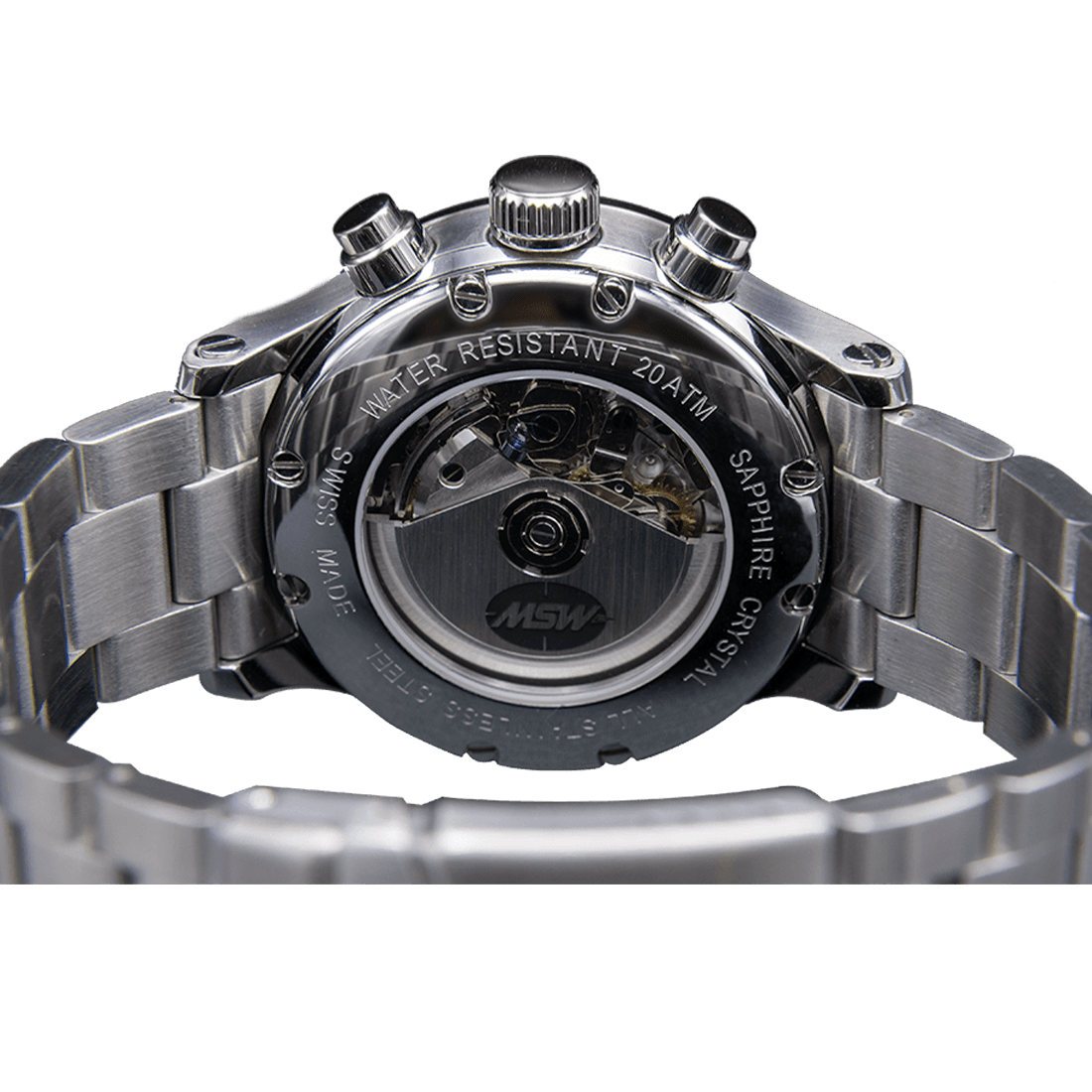 Flanker - W01 - bracelet métal 3 maillons - MSW My Swiss Watch