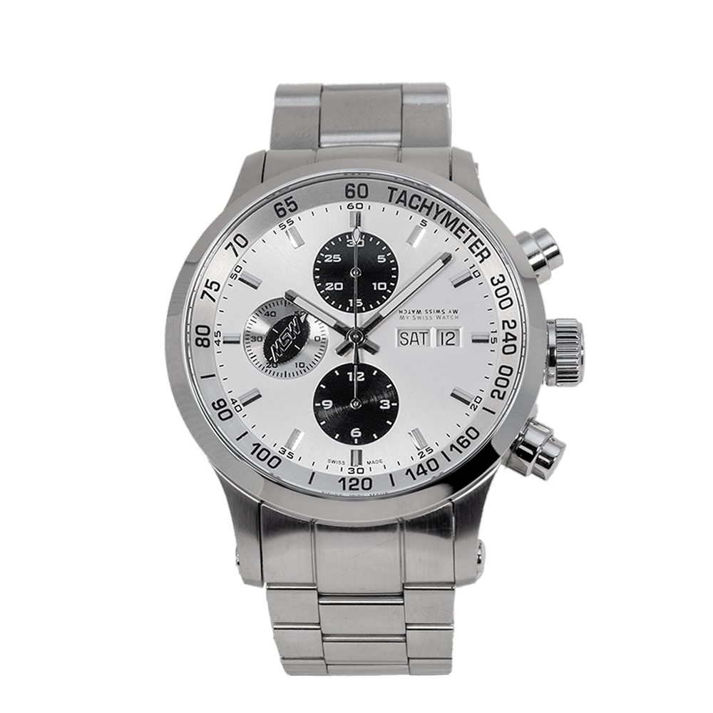 Flanker - W01 - bracelet métal 3 maillons - MSW My Swiss Watch