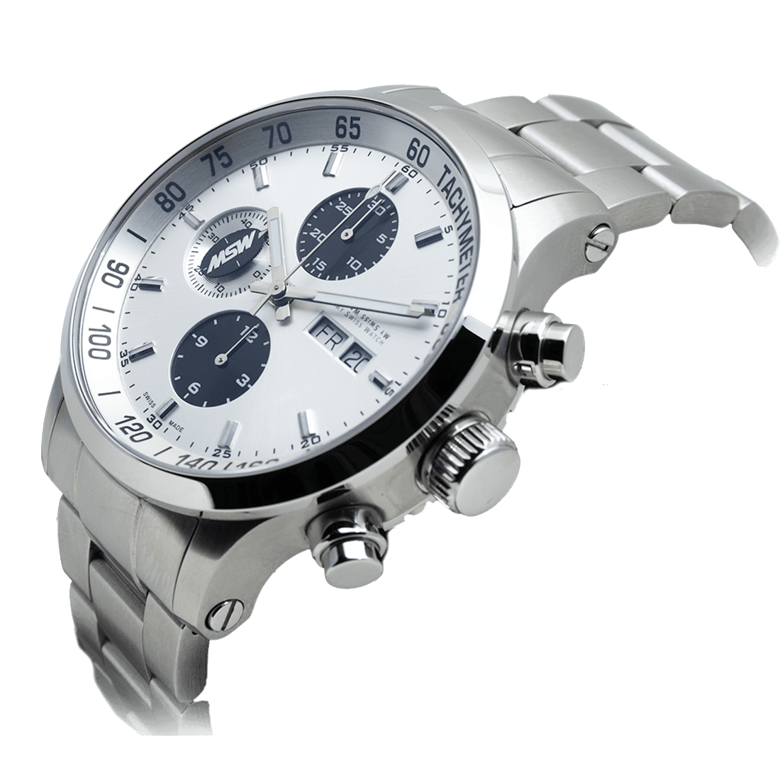 Flanker - W01 - bracelet métal 3 maillons - MSW My Swiss Watch