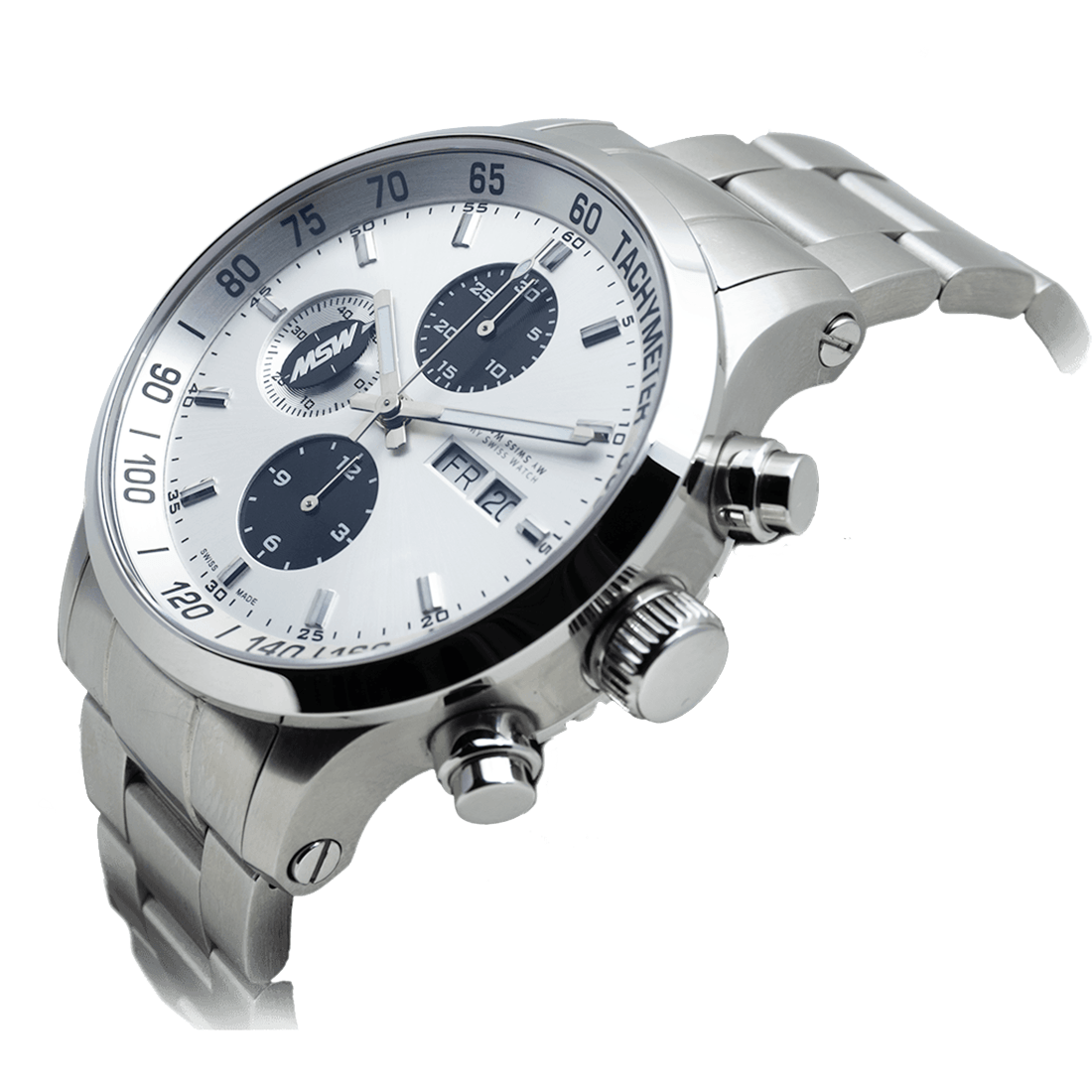 
                  
                    Flanker - W01 - bracelet métal 3 maillons - MSW My Swiss Watch
                  
                