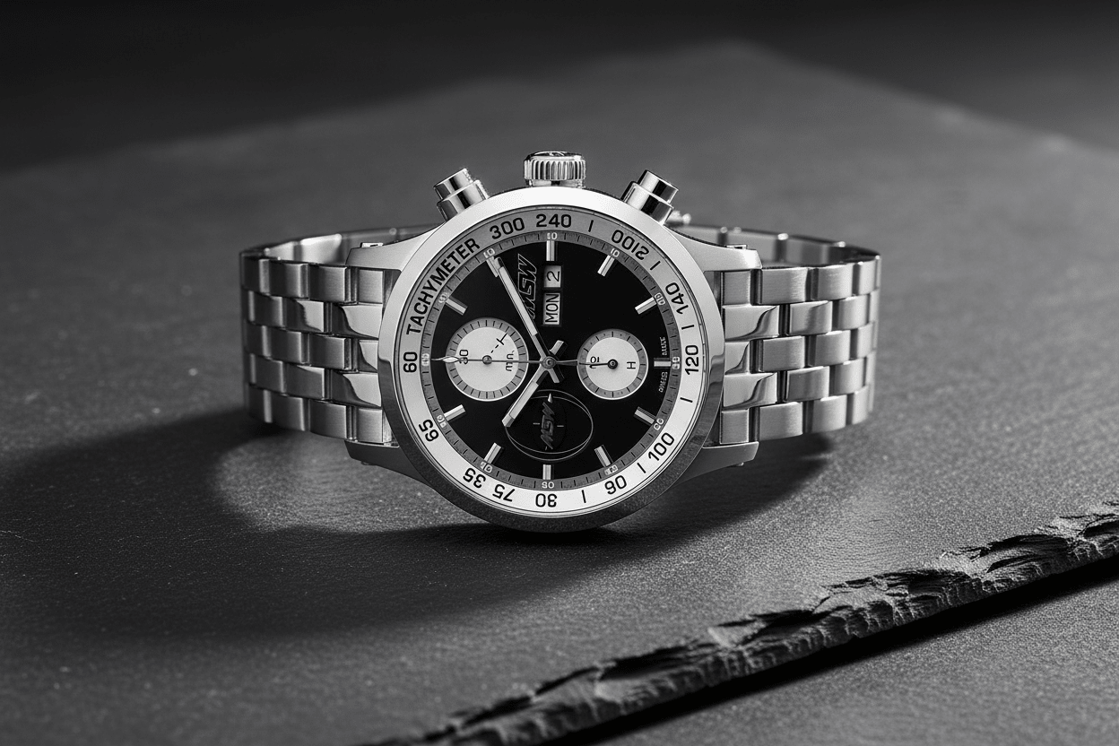 MSW Flanker Sport Noir metal bracelet – Swiss watch makes guide 2026