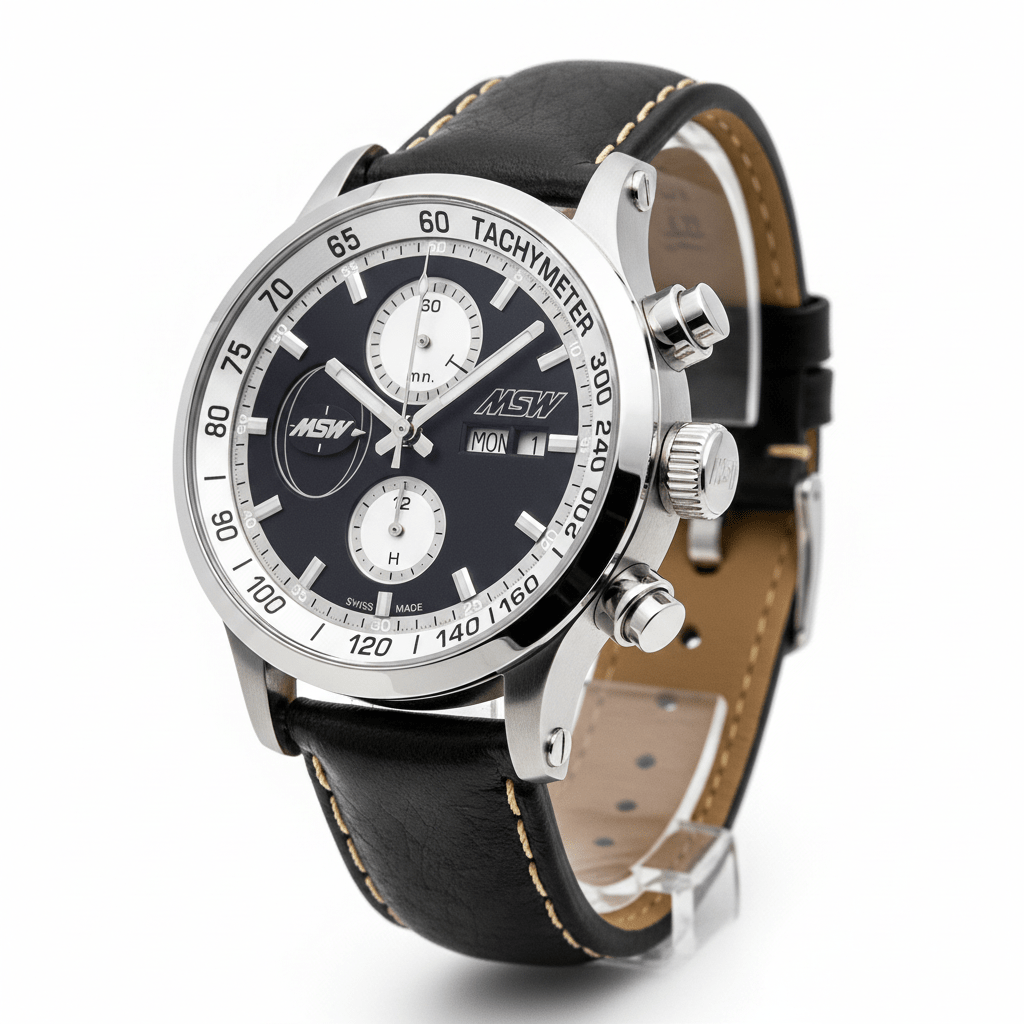
                  
                    MSW Flanker Sport Noir – Montre Chronographe Automatique Suisse Cadran Noir - MSW My Swiss Watch
                  
                