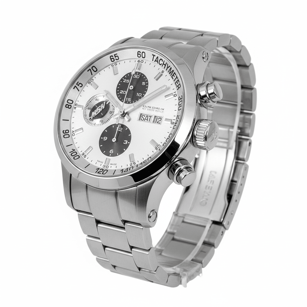 
                  
                    MSW Flanker W01 – Chronographe Automatique Suisse Bracelet Métal 3 Maillons - MSW My Swiss Watch
                  
                
