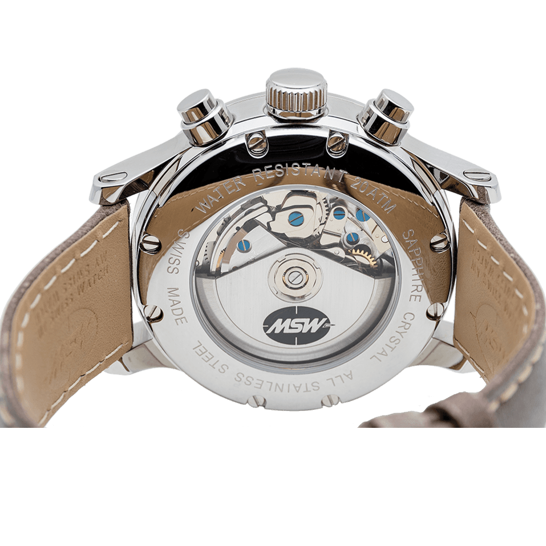
                  
                    Flanker - W01 - bracelet Veau aviateur - MSW My Swiss Watch
                  
                