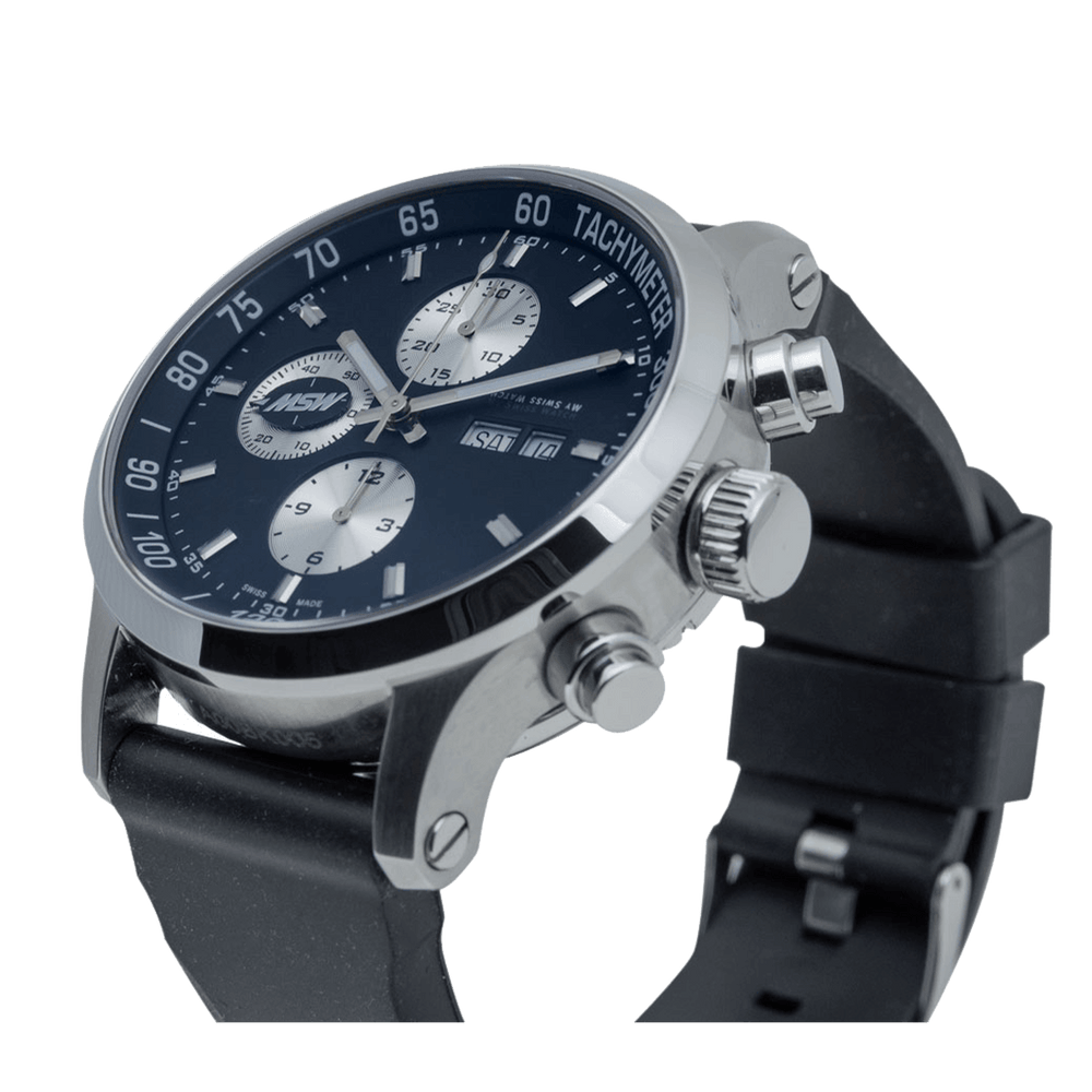 
                  
                    Flanker - XB01 - bracelet caoutchouc noir - MSW My Swiss Watch
                  
                