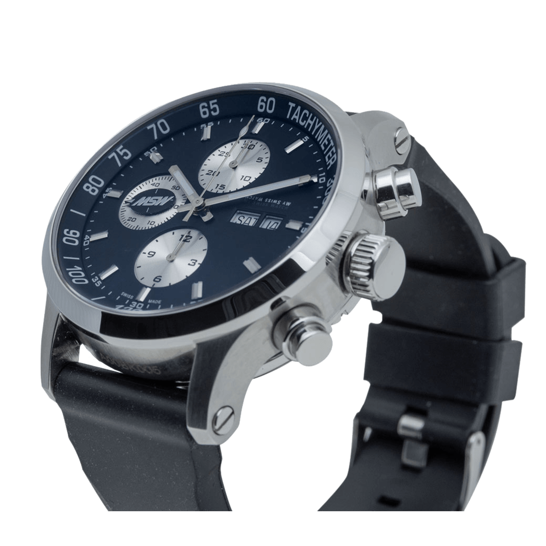 
                  
                    Flanker - XB01 - bracelet caoutchouc noir - MSW My Swiss Watch
                  
                
