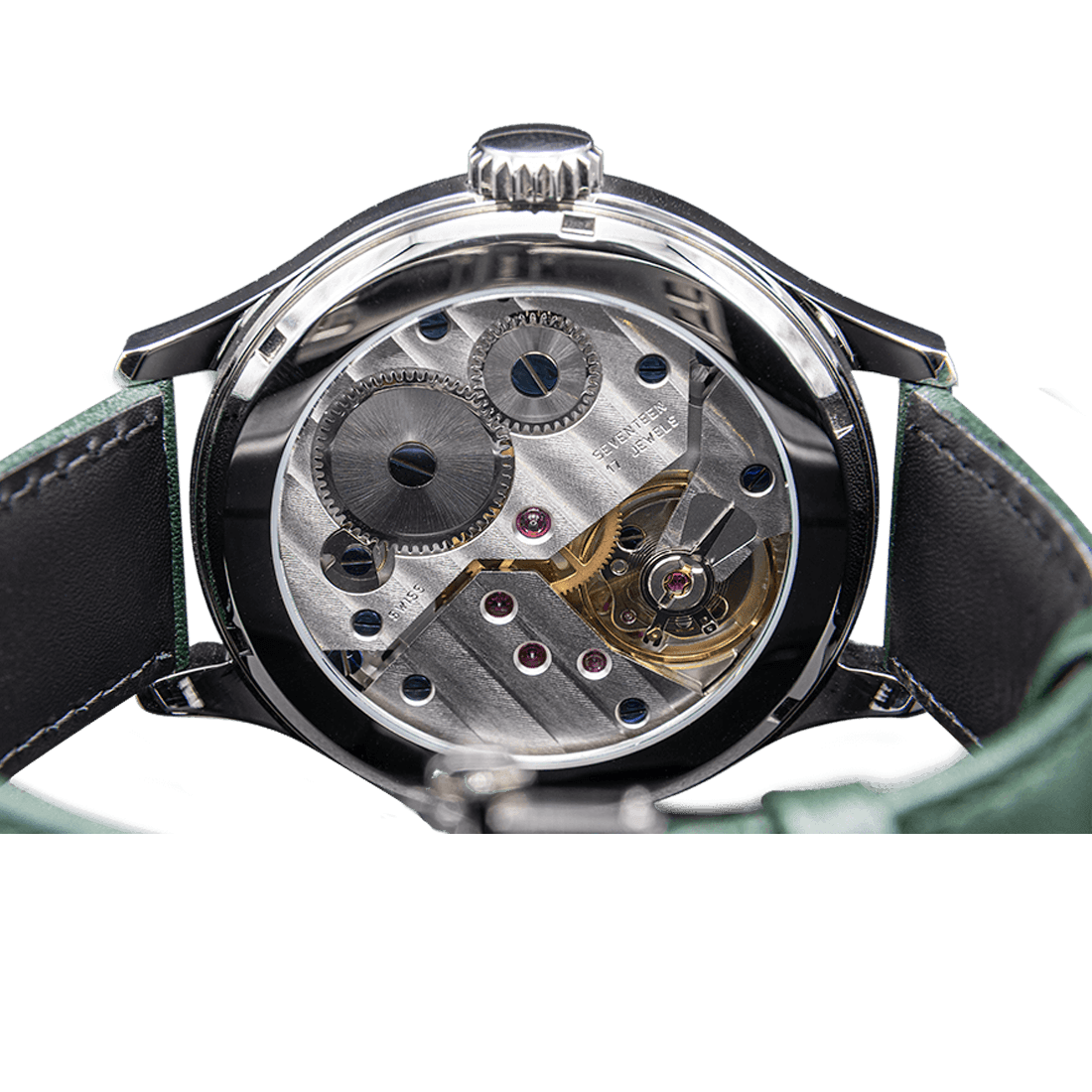 
                  
                    Pure Design - boite argentée - cadran vert - MSW My Swiss Watch
                  
                